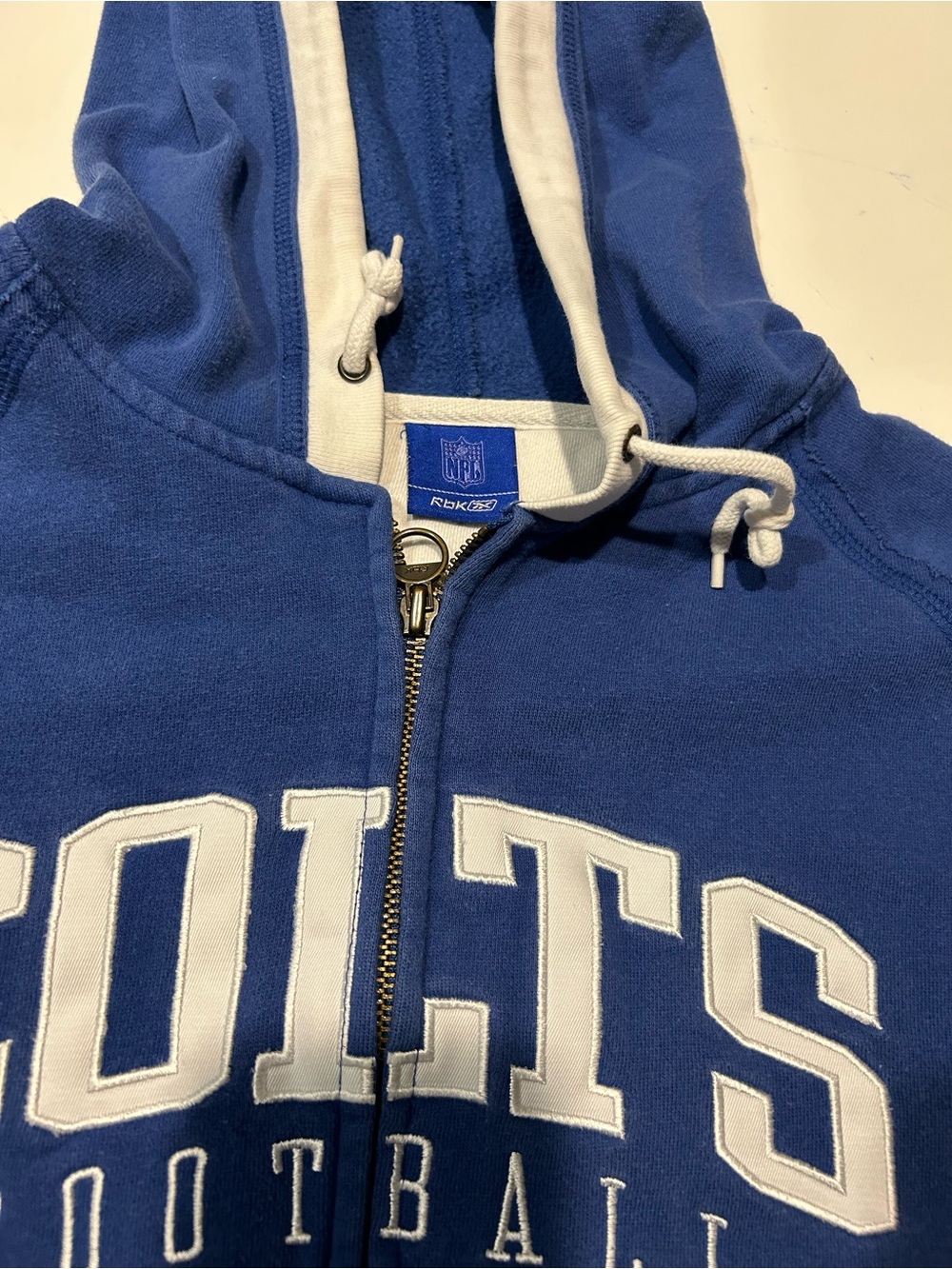 NFL Royal Blue and White Colts Full-Zip Hoodie